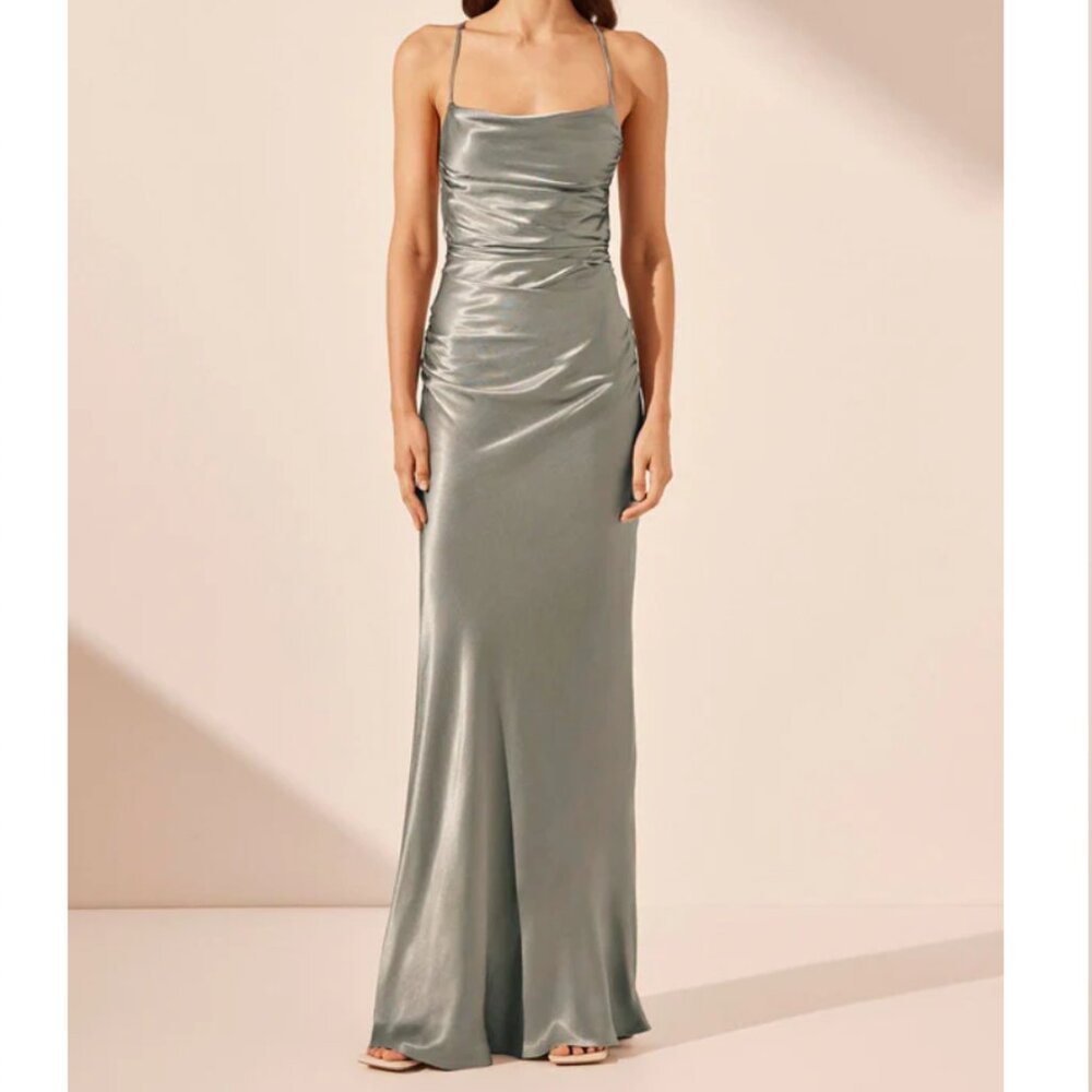 Shona Joy La Lune Lace Back Maxi Dress